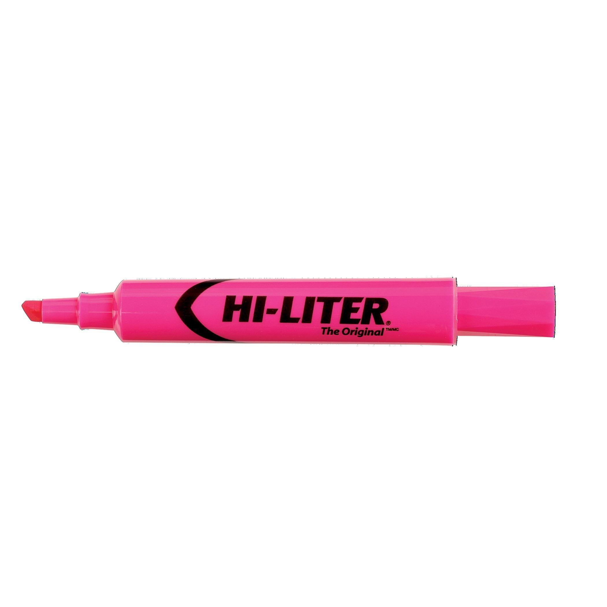 HI-LITER Desk Style, Fluorescent Pink, Box of 12 (24010)