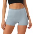 thumbnail image 1 of CHOII - Calzoncillos de algodón para mujer, calzoncillos tipo bóxer, calzoncillos tipo bóxer, calzoncillos de cintura alta sin costuras, cobertura total, moldeadores y de control, ¡liquidación!, azul, 1 of 6