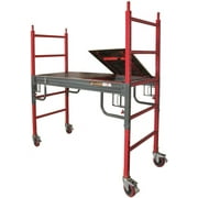 Portable Scaffold, Steel, 1,500 lb Load Capacity, 6 ft Platform Height
