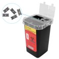 thumbnail image 4 of Waste Blade Storage Box, Portable Sharps Container Blade Dispenser, Plastic Waste Blade, Trash Storage Box Small Container for Travel and Professional Use (LIZEALUCKY3z2DsH-12), 4 of 9