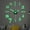 green-luminous, variant on Luolandi 3D Dimensional Clock, DIY 3D Wall Clock, Living Room Office Decorations (16)