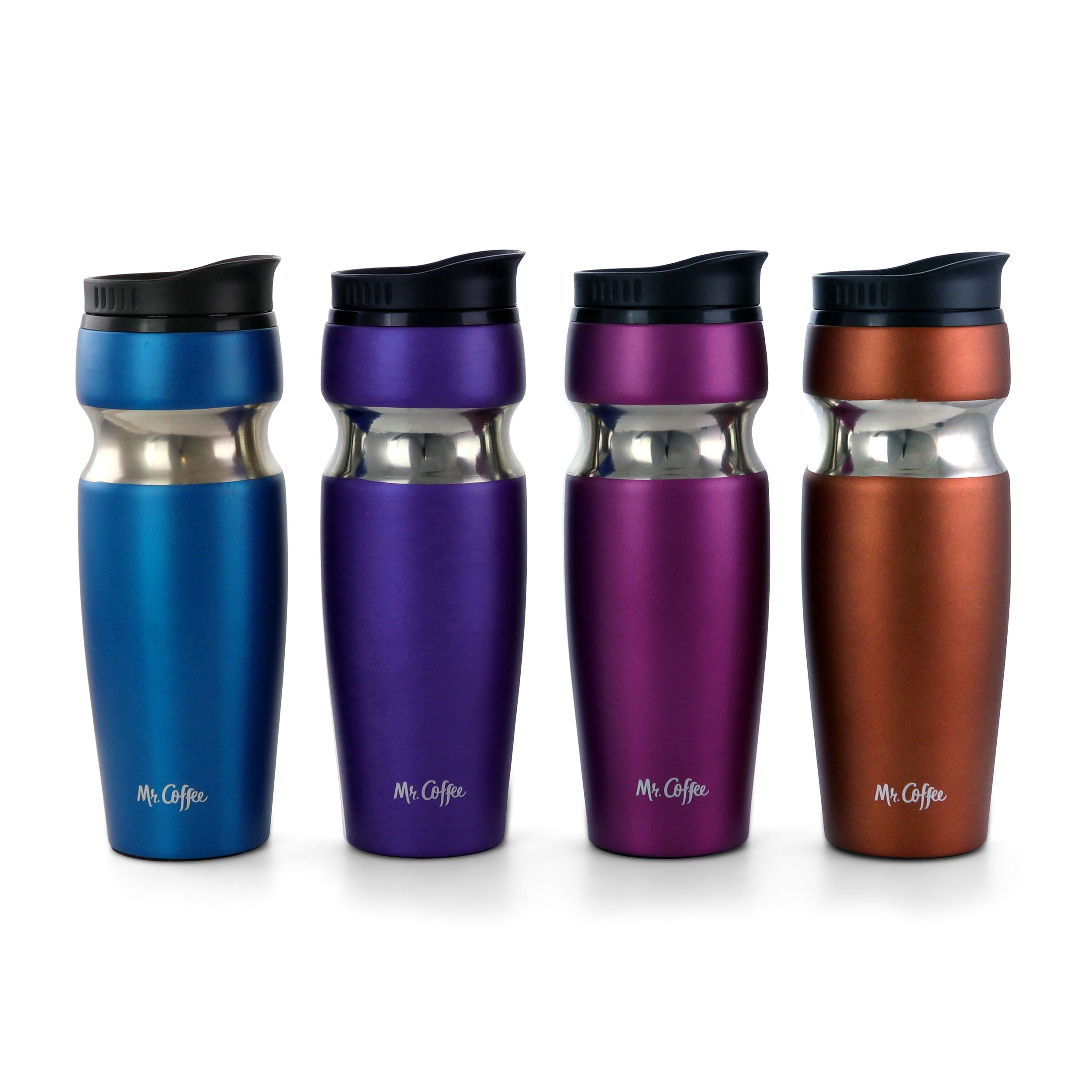 Mr. Coffee Kendrick 10oz Stainless Steel Travel Water Bottles in