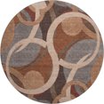 thumbnail image 2 of Addison Rugs Mayfield Premium Machine Washable Transitional Geometric Burgundy Round Rug, 8' x 8', 2 of 6