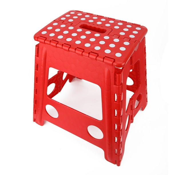 Tabouret plastique rouge 28*28*45cm | Sanifer