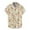 Beige, variant on WEAIXIMIUNG Mens Dress Shirts Long Sleeve Pattern Male Easter Day Digital 3D Printing Loose Button Lapel Short Sleeved Shirt Top
