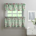 thumbnail image 2 of Kitchen Curtains 24 Inch Short - 3 Panel Set, Cute Cartoon Frog and Mushroom Print, Rod Pocket Window Curtain, 100% Polyester for Farmhouse, Forest Nature Decor, Easy Wash, 2 of 6