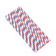 thumbnail image 1 of 25 pajitas desechables de papel para fiestas, postres, zumos, decoración ambiental (azul y rojo), 1 of 2