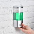 thumbnail image 1 of Dispensador de jabón de pared, 500 ml/16,9 oz, dispensador manual de gel de ducha y champú líquido para manos, contenedor de loción comercial para baño, cocina y oficina, 1 of 5