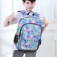 thumbnail image 6 of FORMRS Unisex School Backpack 17" Student Travel Bag with Laptop Compartment, Neon Starfish Pattern, 6 of 7