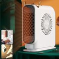 thumbnail image 4 of Calentador de espacio eléctrico de 500 vatios con protección de seguridad Calentador de habitación de calentamiento rápido pequeño Invierno Mantener caliente - Blanco Kuyhfg Bienvenido a Kuyhfg, 4 of 5