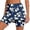 A-Blue66, variant on Wxolcjlv Womens Botanical Floral Print A Line Mini Skort High Waist Stretch Fit Sport Built‑In Shorts Tennis Bottoms