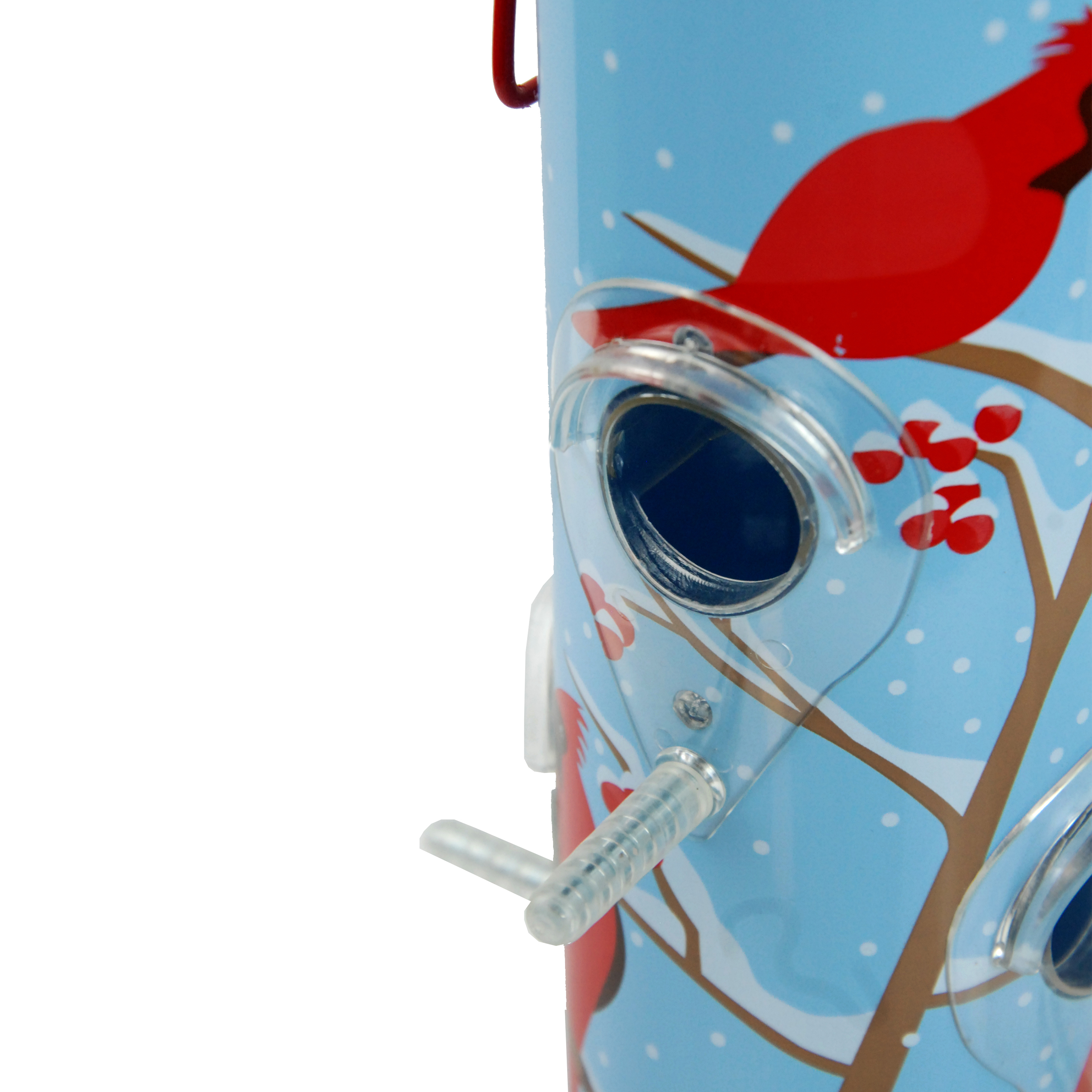 Perky-Pet Cardinal Metal Tube Wild Bird Feeder