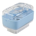 thumbnail image 3 of Foaming Soap Box With Brush Drain Holes Spring Design Non-slip Detachable 2 In 1 Plastic Soft Roller Soap Holder Laundry Tools, 3 of 12