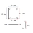 thumbnail image 2 of WRITWAA 1 Set Electric Guitar Replacement Neckplate Zinc Alloy For Improving Neck Stability And Protection, 2 of 4