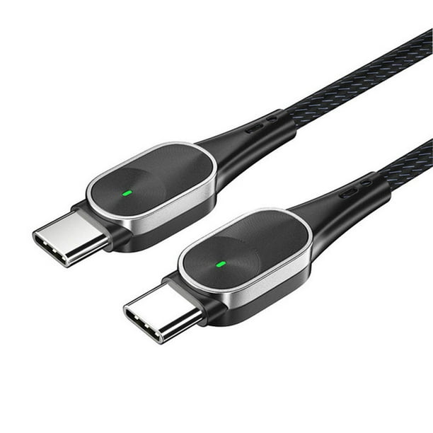Methold Cable USB tipo C a USB C para S20 Mi 10 60W PD rápido Teléfono y Comunicación plata 1m