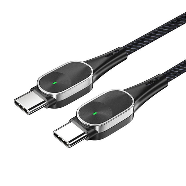 Matsuzay Cable USB tipo C a USB C para S20 Mi 10 60W PD Cable cargador de carga rápida para USB-C Cable tipo C Teléfono y Comunicación plata 1m