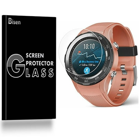 [2-Pack] Huawei Watch 2 / Watch 2 Classic / Watch 2 Sport BISEN Tempered Glass Screen Protector, Anti-Scratch, Anti-Shock, Shatterproof, Bubble Free