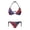 American Flag Print, variant on Plus Size Quick Drying Ladies Retro Floral Print Two Piece Bikini Swimsuit Set Halter String Tie Side Bathing Suit Beach Swimwear