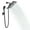 Black, variant on Amobro DUAL Large Handheld Shower Head with High Pressure Rainfall, Anti-Leak, Adjustable, Chrome Finish