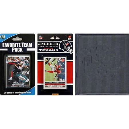 CandICollectables 2013TEXANSTSC NFL Houston Texans Licensed 2013 Score Team Set & Favorite Player Trading Card Pack Plus Storage