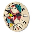 thumbnail image 3 of Designart 'Abstract Compositions Of Colored Geometric II' Modern Wood Wall Clock, 3 of 5