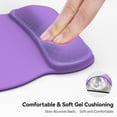 thumbnail image 6 of Gel Mouse Pad with Wrist Rest, Ergonomic Office Mousepad with Wrist Support, Non-Slip & Smooth Surface, Comfortable Desk Mat for Office Gaming Study - Purple, 6 of 8