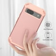 thumbnail image 4 of ELEHOLD Rugged Case for Google Pixel 8A Hard PC Soft Silicone Hybrid Shockproof Scratch-Resistant Anti-Fingerprint Slim Thin Case For Google Pixel 8A,Rosegold, 4 of 7
