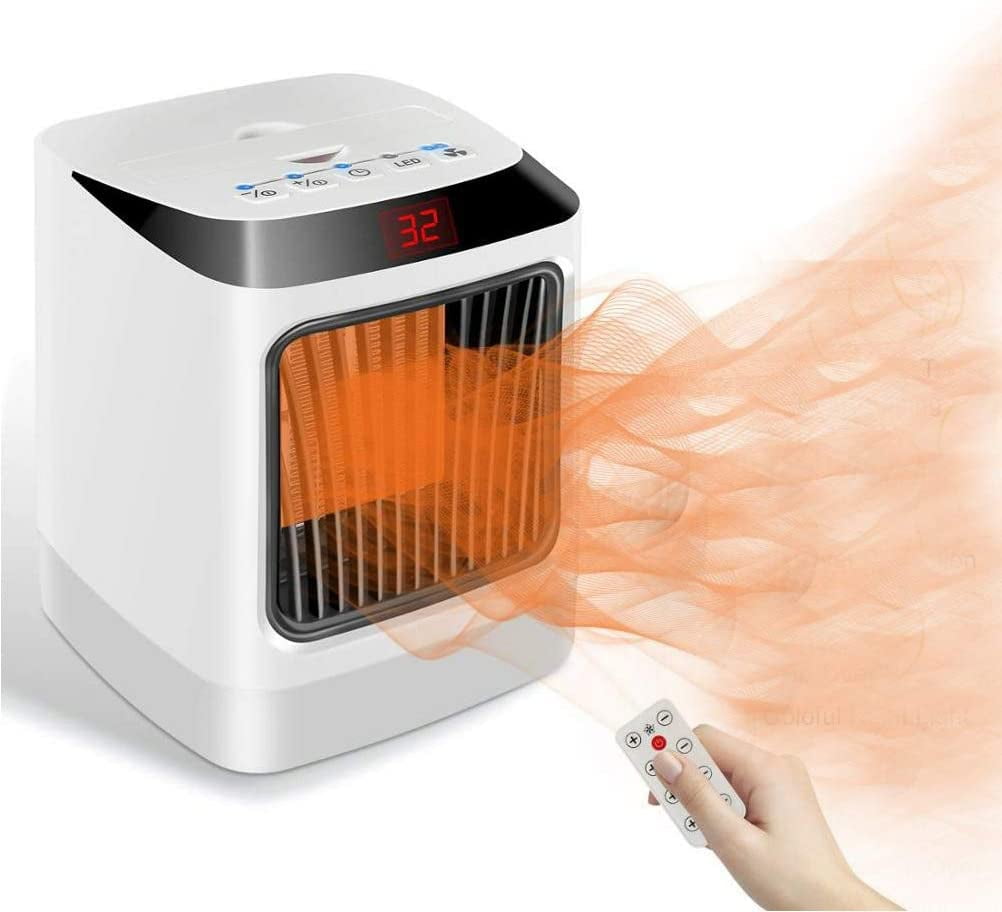 Portable Electric Space Heaters & Quiet Air Cooler , 2 in 1 2 Speed Air