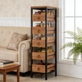 thumbnail image 2 of EDTara Small Chest Of Drawers, 5-Drawer Decorative Storage Unit With Metal Frame and Solid Wood Fronts, 2 of 8