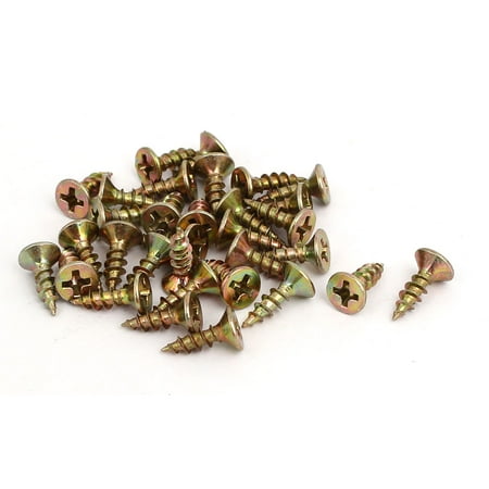 Fitter Screws - Uxcell M3 Thread Flat Head Self Tapping Screws Filter Accessory (32-pack)