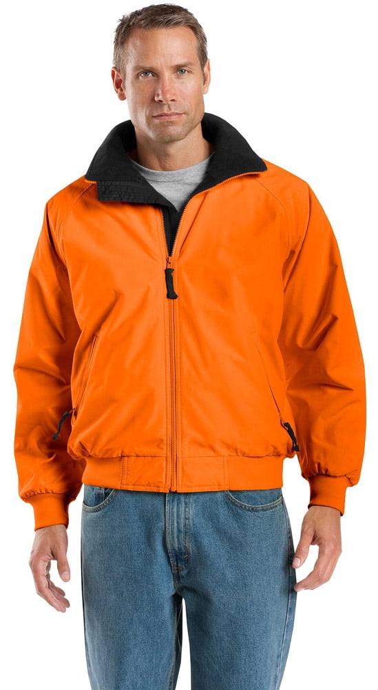 Port Authority J754S Men's Challenger Jacket - Safety Orange/ Black ...