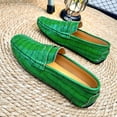 thumbnail image 3 of Men's Casual Loafers Slip On Leather Shoes Lightweight Driving Shoes Moccasins Classic Penny Loafer Flats Boat Shoes Big Size, 3 of 10