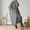 Grey, variant on DuoJiaJ Long Knit Cardigan Coat High Neck Oversized Open Front Sweater With Pockets For Fall Winter Crewneck Sweater Women Black One Size