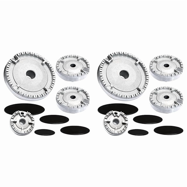 8X Universal Burner Crown Flame Cap Oven Cooker Hob Gas for CDA,Flame Burner Cap Crown Fits All Between Sizes Flat