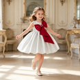 thumbnail image 2 of Rhuody Dresses For Girls Tiered Blend Party Dress With Bow Tie Bodice Sleeveless Dress For Kids Classic Clothing, 2 of 9