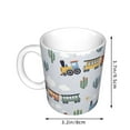 thumbnail image 2 of Yiaed Trains And Cactuse Print Ceramics Coffee,Large Handle Design,Extra Large Tea and Coffee Cup for Office and Home Mugs, 2 of 6