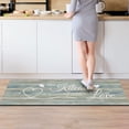 thumbnail image 4 of Farmhouse Kitchen Rug Set 2 Pieces Anti-Fatigue Kitchen Floor Mats Waterproof Non Slip Kitchen Rugs and Mats Heavy Duty Standing Mat Floor Home, Sink, Laundry,17.3x28+17.3x47 inch, Teal, 4 of 6