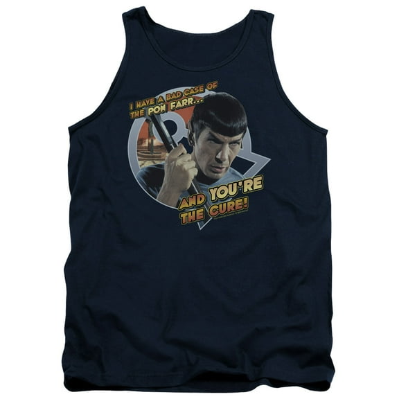 Star Trek Pon Far Adult Tank Top Navy