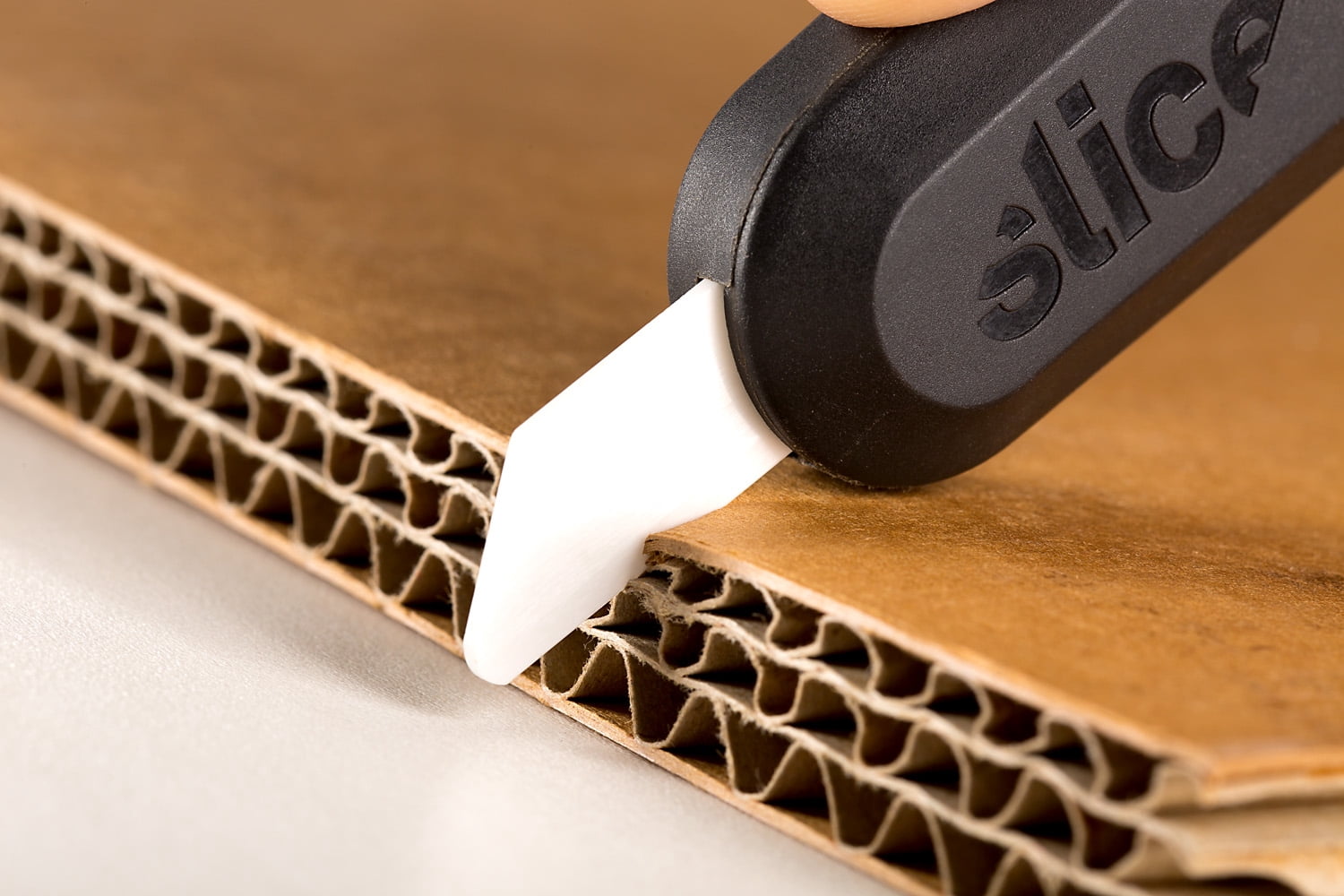 Slice 10526 Replacement Utility Knife Blades - Rounded Tip - Finger-Friendly, Micro Ceramic Safety Blade | Never Rusts - Pack of 3