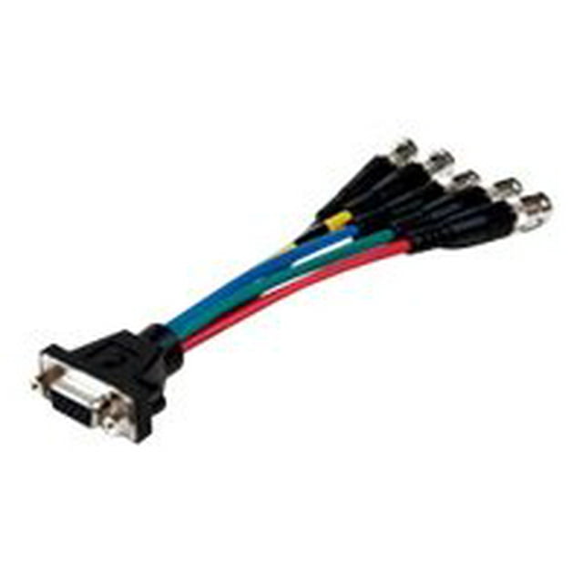 Comprehensive HR Pro - Adaptateur VGA - HD-15 (VGA) (F) vers BNC (F) - 6 Pouces - Vis à Pouce