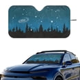 thumbnail image 2 of Xixirimido Windshield Sun Shade for Car SUV Truck Foldable Sunshade for Car Windshield Block UV Rays Keep Your Vehicle Cool Car Interior Accessories, Starry Night Forest, 2 of 8