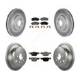 thumbnail image 1 of Transit Auto Front Rear Coated Disc Brake Rotors and Ceramic Pads Kit for Car Subaru Crosstrek KGT-102183, 1 of 11
