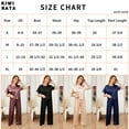 thumbnail image 2 of KIWI RATA Pajamas Set for Women Simulated Silk Satin Short Sleeve Down Sleepwear Soft Loungewear Set, 2 of 6