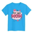 thumbnail image 3 of Hiijoy Toddler Girls Mother's Day T Shirt Cotton Short Sleeve Tshirt for Kids, Sizes 1-9, 3 of 3
