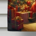 thumbnail image 2 of Carolines Treasures DAC4159CHF 40 x 28 in. Unisex Siberian Husky & Santa Claus Polyester House Flag, 2 of 7