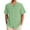 Light Green, variant on Men Shirts Linen Hawaii Channeling Hugh Lapel Casual Sports Beach Short Sleeve Shirt Top S