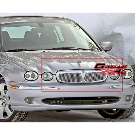 Compatible with 2002-2006 Jaguar X Type Stainless Mesh Grille Insert