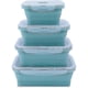 thumbnail image 2 of Set Of 4 Collapsible Silicone Food Storage Container With Bpa Free, 2 of 5