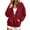Wine, variant on Luvrsol Hoodies for Women Zip Front Sweatshirt Jacket Drawstring Outerwear with Pockets Outdoor Daily S-2XL