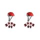 thumbnail image 3 of Inteprter Casco con ruedas para niños Cascos ajustables para niños pequeños Deportes Rodillera Codo Brace Bicicletas Protector de muñeca Rojo 2piezas, 3 of 6